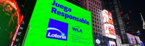 Lotería de Concepción enfatiza avances en Juego Responsable con intervención en Times Square