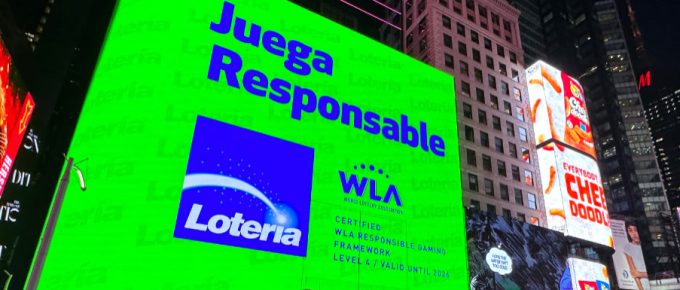 Lotería de Concepción enfatiza avances en Juego Responsable con intervención en Times Square